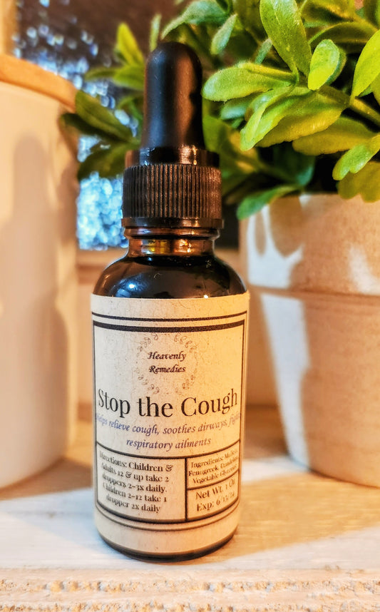 "Stop the Cough"                            Herbal Respiratory Glycerite